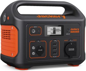 Jackery Station d'Énergie Portable Explorer 500, Bloc-batterie d'Appoint Mobile au Lithium de 518Wh avec Prise CA de 230V/500W, Convient aux Camping-cars, Excursions et Situations d'Urgence